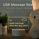 GobekUsa Lamps for Desk Decoration USB DC5V Note/ Message Board With Pen Table Lamp Luminaria De Mesa Indoor Bedside Night Light