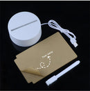 GobekUsa Lamps for Desk Decoration USB DC5V Note/ Message Board With Pen Table Lamp Luminaria De Mesa Indoor Bedside Night Light