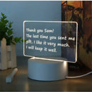 GobekUsa Lamps for Desk Decoration USB DC5V Note/ Message Board With Pen Table Lamp Luminaria De Mesa Indoor Bedside Night Light