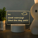 GobekUsa Lamps for Desk Decoration USB DC5V Note/ Message Board With Pen Table Lamp Luminaria De Mesa Indoor Bedside Night Light
