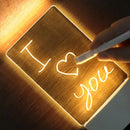 GobekUsa Lamps for Desk Decoration USB DC5V Note/ Message Board With Pen Table Lamp Luminaria De Mesa Indoor Bedside Night Light