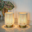 Set of 2 Braided Cotton Rope Table Lamp 6.5" Tall