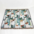 GobekUsa Jacquard Sofa Blanket - Versatile Outdoor Picnic Mat & Bed Cover
