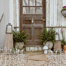 Removable Metal Lanterns with Wood Base, Set of Two by Decor Steals