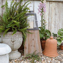 Removable Metal Lanterns with Wood Base, Set of Two by Decor Steals