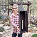Oversized Rustic Chimney Floor Lantern by Decor Steals