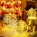 3 Pieces Pre-Lit Lantern Balls with 732 Bright LED Lights and Ground Stakes by LJGDeals