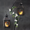 JHY DESIGN Set of 2 Decorative Candle Lantern 9.5" High Metal Candle Lantern by JHY DESIGN
