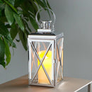 14" H Square Stainless Steel Lantern