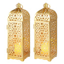 12.5" H Metal Decorative Candle Lantern by JHY DESIGN