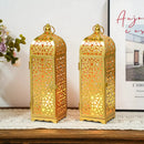 12.5" H Metal Decorative Candle Lantern by JHY DESIGN