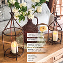 Vintage Inspired Open Cage Candle Lanterns, Set of Two by Decor Steals