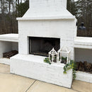 Distressed White Turned Wooden Open Lanterns, Set of Two by Decor Steals