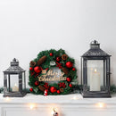 Antique Grey Brush Decorative Lanterns（ Set of 2 ）
