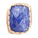Blue Lapis Golden Cocktail Ring