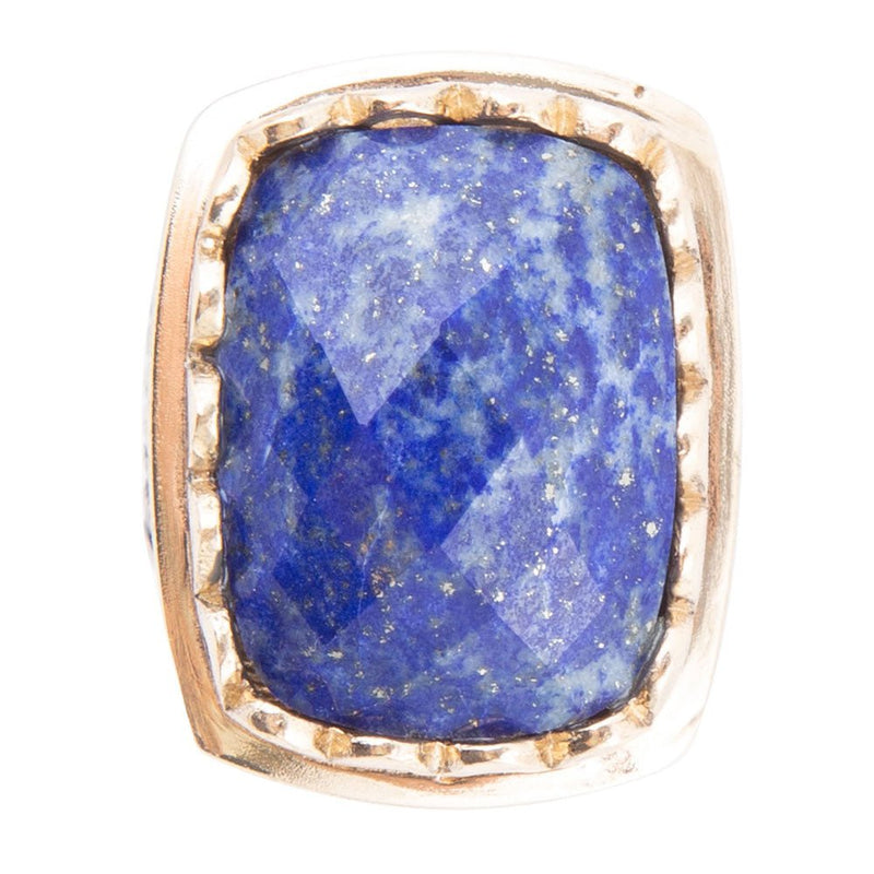 Blue Lapis Golden Cocktail Ring