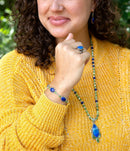 Blue Lapis and Sterling Silver Marquis Ring