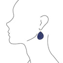 Lapis Slab Drop Earrings