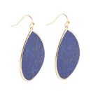 Lapis Slab Drop Earrings