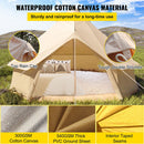 Large 10FT Outdoor Luxury Glamping Yurt Teepee Canvas Camping House W/ Stove Jack (SAK92615)