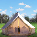 Large 10FT Outdoor Luxury Glamping Yurt Teepee Canvas Camping House W/ Stove Jack (SAK92615)