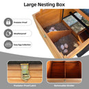 Large 114-Inch Outdoor Wooden Chicken Coop With Run And Nesting Box (SAK83516) by SAKSBY WHOLESALE