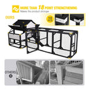 Large 118-Inch Outdoor Wooden Chicken Coop With Extended Run And 6 Nesting Boxes [8-10 Chickens] (SAK63940)