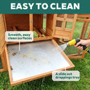 Large 122-Inch Chicken Coop With Run, Nest Box & Removable Tray For 4-6 Hens (SAK19542) by SAKSBY WHOLESALE