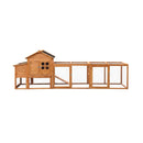 Large 122-Inch Chicken Coop With Run, Nest Box & Removable Tray For 4-6 Hens (SAK19542) by SAKSBY WHOLESALE