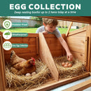 Large 122-Inch Chicken Coop With Run, Nest Box & Removable Tray For 4-6 Hens (SAK19542) by SAKSBY WHOLESALE