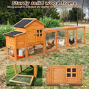 Large 122-Inch Chicken Coop With Run, Nest Box & Removable Tray For 4-6 Hens (SAK19542) by SAKSBY WHOLESALE