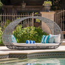 Alora Large 2-Person Abigal Outdoor Wicker Daybed With Aluminum Frame And Cushions (SAK23942)