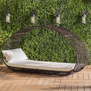 Alora Large 2-Person Abigal Outdoor Wicker Daybed With Aluminum Frame And Cushions (SAK23942)