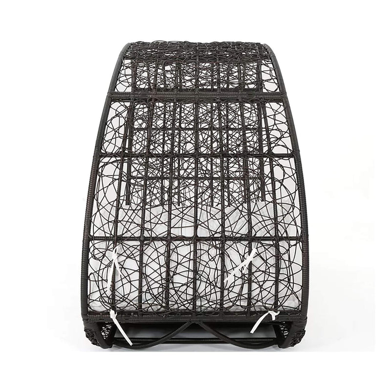 Large 2-Person Abigal Outdoor Wicker Daybed With Aluminum Frame And Cushions (SAK23942)