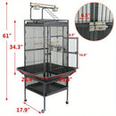 GobekUsa Large 61" Bird Cage - Non-Toxic Steel, Easy Assembly