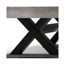 Large 84-Inch Rustic Gray Pool Table With Cues, Balls And X-Legs (SAK54361)