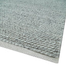 Large 8x13 Modern Contemporary Solid Silver Hand Knotted Wool Area Rug