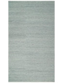 Large 8x13 Modern Contemporary Solid Silver Hand Knotted Wool Area Rug