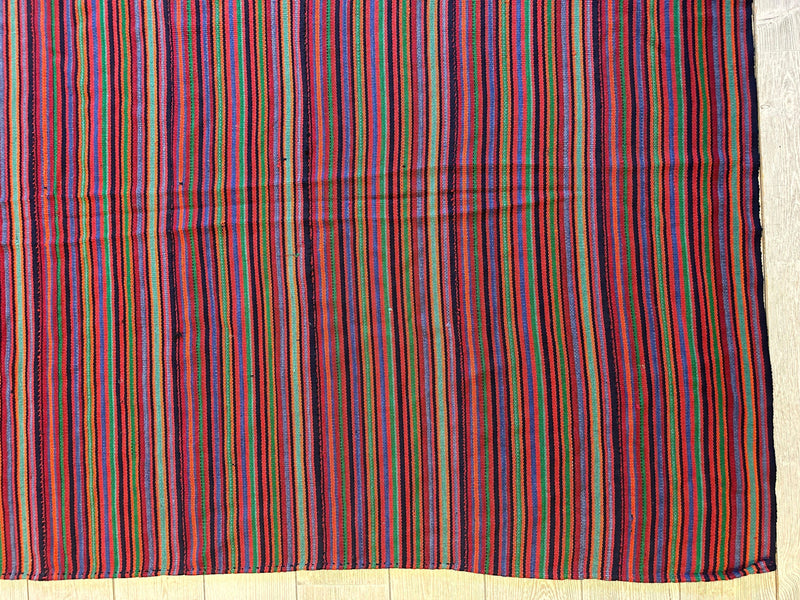 Large Antique Persian Square Rug Jajim Design 9 x 9 Ft