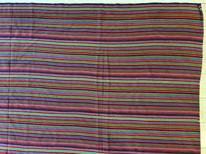 Large Antique Persian Square Rug Jajim Design 9 x 9 Ft