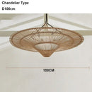 GobekUsa Handmade Rattan Pendant Light for Dining Room, Living Room, Bedroom, Hotel
