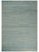 Large Blue, Beige and Gray Hand carved Texture Hand knotted 10x14 wool Area Rug