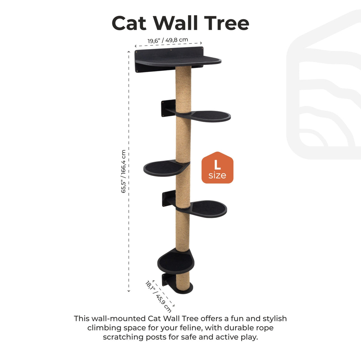 Large Cat Tree – Black, photo 6 of 7