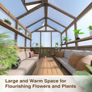 [08X16FT] Large Heavy-Duty Outdoor Wooden Greenhouse With 6MM Polycarbonate Panels And Vent Roof (SAK18467)
