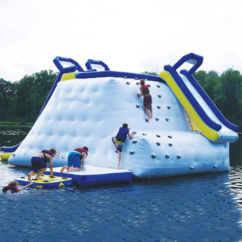 Large Inflatable Wall Climbing Bouncer With Slides And Air Pump For Pools, Lakes And Rivers (SAK52376)