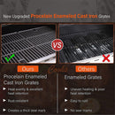 Large Outdoor BBQ Stainless Steel Propane Gas Grill With 4 Burners, 42K BTU (93564712)