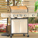 Large Outdoor BBQ Stainless Steel Propane Gas Grill With 4 Burners, 42K BTU (93564712)