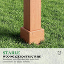 Alora Large Outdoor Cedar Wood Pergola Kit With Slatted Roof (SAK31064) by SAKSBY WHOLESALE