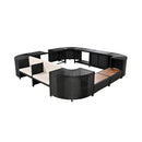 Alora Large Outdoor Quadrilateral Spa Surround Rattan Sectional Sofa Set With Storage Compartments (SAK80217) by SAKSBY WHOLESALE