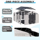 Large Outdoor Resin Storage Shed With Floor, Windows, Lockable Doors, Vents (SAK61784)